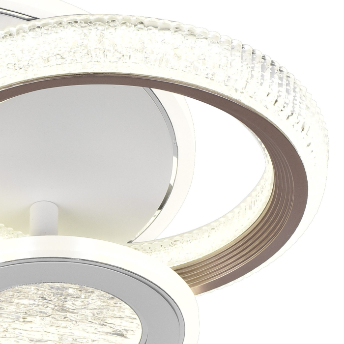 Lustra LED NYXORA 44W, 3 Cercuri, lumina Rece/Calda/Neutra, Alb [8]