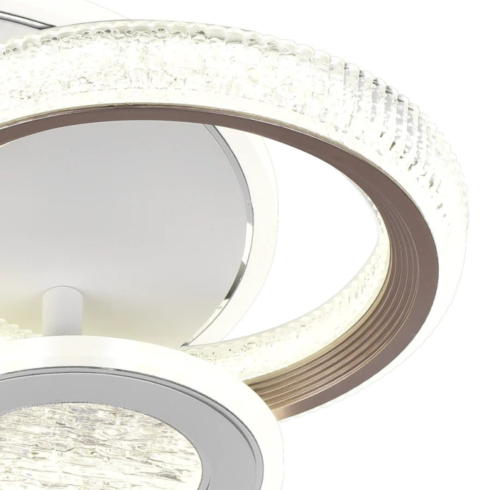 Lustra LED NYXORA 44W, 3 Cercuri, lumina Rece/Calda/Neutra, Alb [2]
