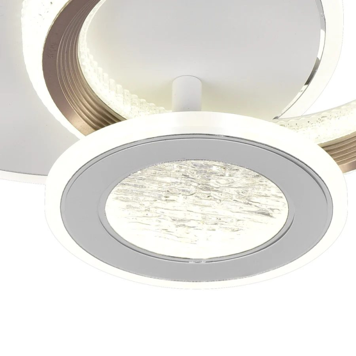 Lustra LED NYXORA 44W, 3 Cercuri, lumina Rece/Calda/Neutra, Alb [4]