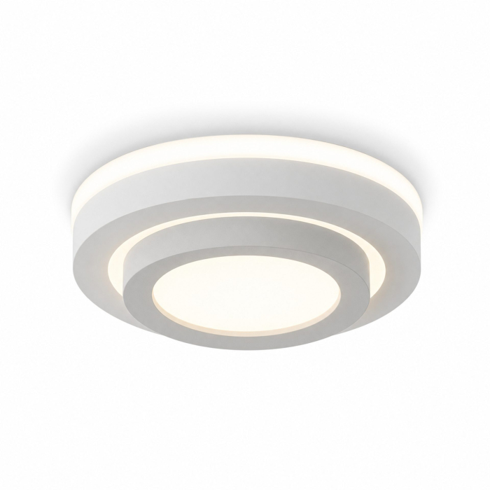 Lustra LED ROUE, 27W, Diametru 20cm, Lumina Calda/Neutra/Rece, Alb, Metal si Acril [9]