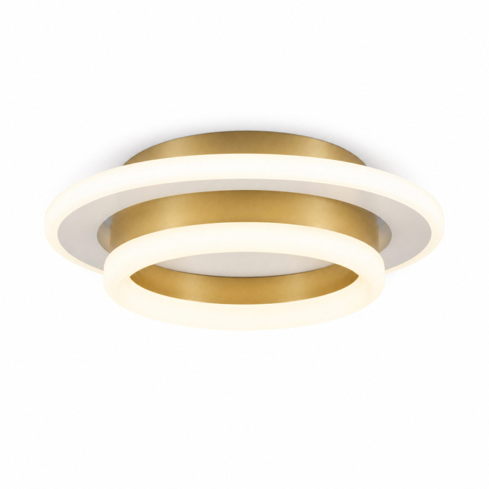 Lustra LED SOLENA ROTONDA 21W, Diametru 20cm, lumina Rece/Calda/Neutra, Alb Auriu [5]