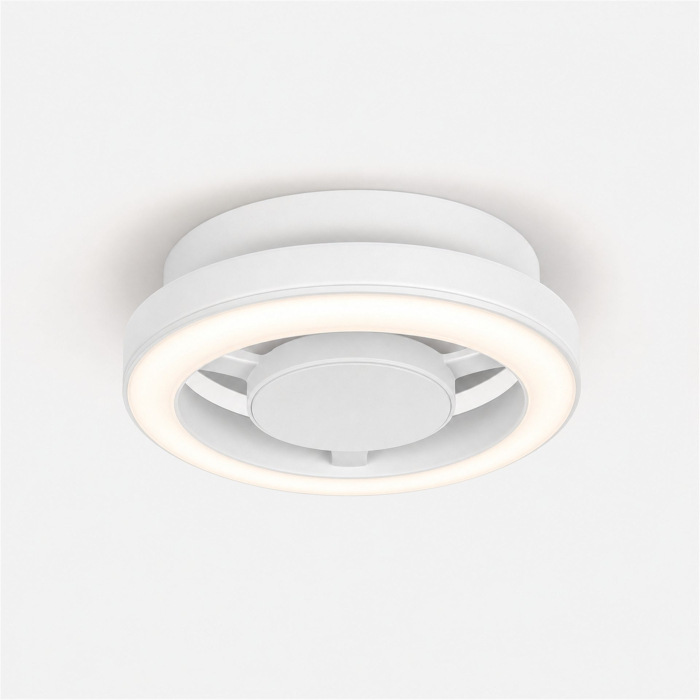 Lustra LED TIRE, 29W, Diametru 19cm, Lumina Calda/Neutra/Rece, Alb, Metal si Acril [5]