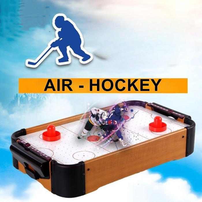 Masa Air-Hockey Flippy, 51 x 31.5 x 9.5 cm, bara pentru punctaj, material ABS, maro [2]