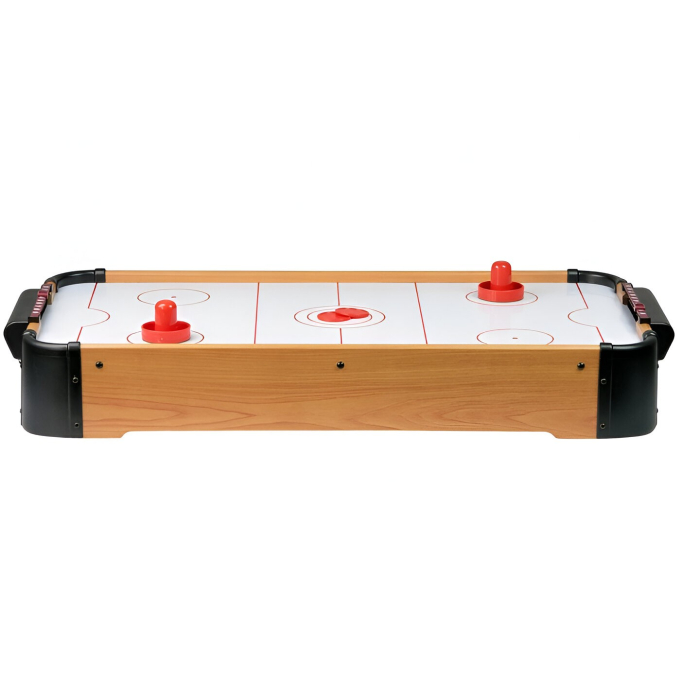 Masa Air Hockey Graffiti fara Picioare, Flippy, Lemn, 2 Pucuri, Tabela Scor, 2 Impingatoare, 76x38x9 cm, Maro [2]