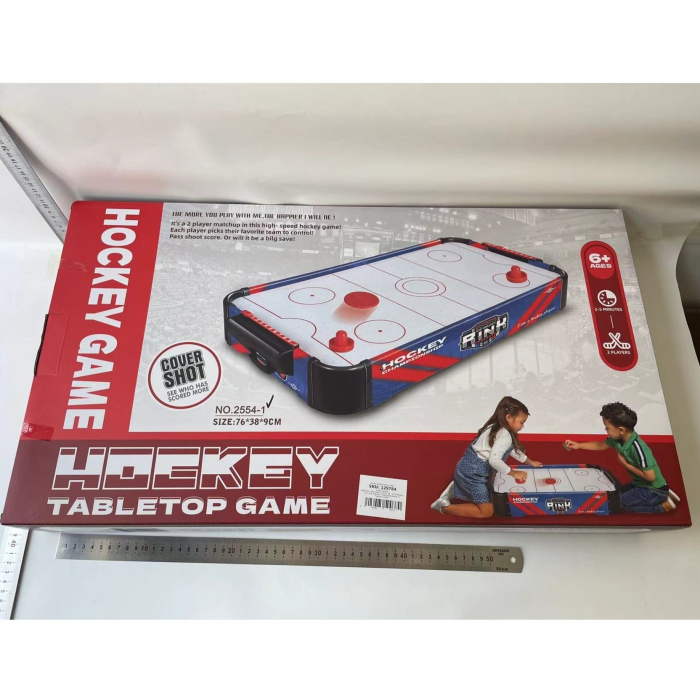 Masa Air Hockey Graffiti fara Picioare, Flippy, PVC, 2 Pucuri, Tabela Scor, 2 Impingatoare, 76x38x9 cm, Albastru [3]