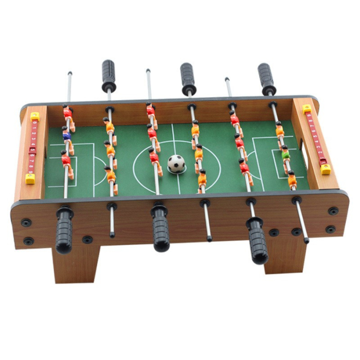 Masa de Fotbal cu Teren si 18 Jucatori Flippy, 6 Manere, cu Tablou pentru Scor, din Metal, Lemn si ABS, 69 x 36.5 x 23 cm, cu Picioare, pentru copii/adulti [6]