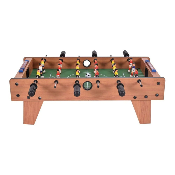 Masa de Fotbal cu Teren si 18 Jucatori Flippy, 6 Manere, cu Tablou pentru Scor, din Metal, Lemn si ABS, 69 x 36.5 x 23 cm, cu Picioruse, pentru copii/adulti [4]