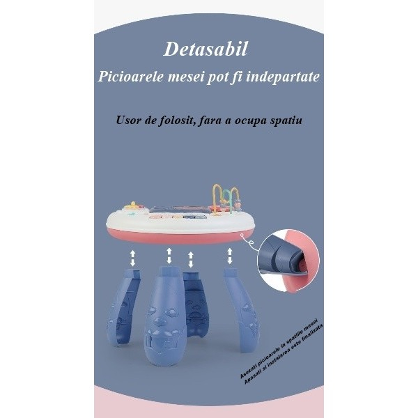 Masa educativa pentru copii cu accesorii, fara margini ascutite [2]