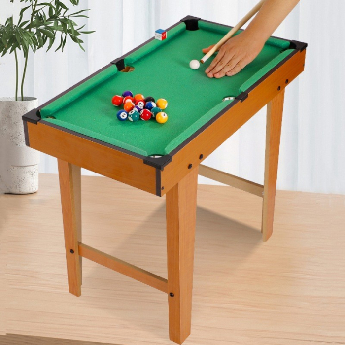 Mini Masa de Biliard pentru Copii, Flippy, Durabil, Usor de Transportat, 2 Tacuri, 16 Bile, 69x37x60 cm [8]