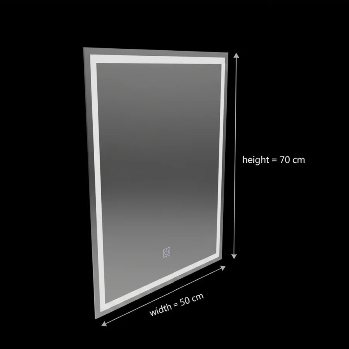 Oglinda LED Rectangulara, 50x70cm, FRAME Basic Touch [5]