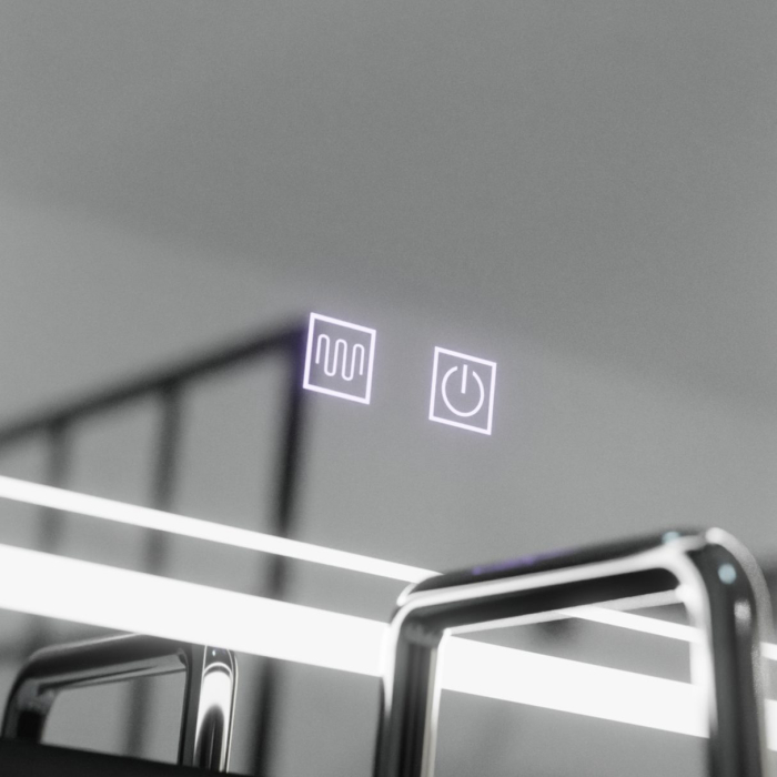 Oglinda LED Rectangulara, 50x70cm, KOVEN Touch, Sistem Dezaburire,Dimabila [5]