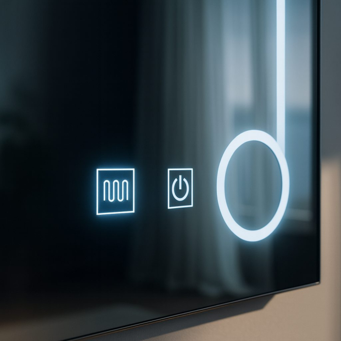 Oglinda LED Rectangulara, 50x70cm, Linea Touch, Sistem Dezaburire, Dimabila [7]