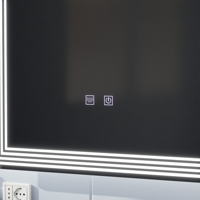 Oglinda LED Rectangulara, Dezaburire, 50x70cm, ADIS Basic Touch [4]