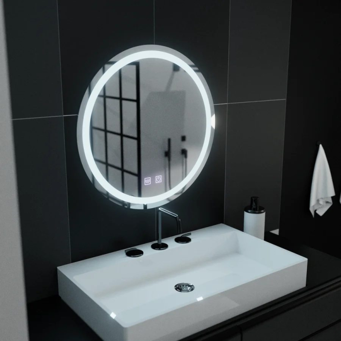 Oglinda LED Rotunda 50cm Lucea Touch Sistem Dezaburire [3]