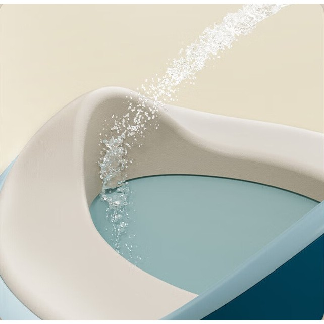 Olita pentru Copii , +1an, Portabila, cu Capac, Model Prietenos, Non-Toxic, Compartiment Detasabil, cu 4 Picioare, Usor de Curatat, Verde Gold [2]