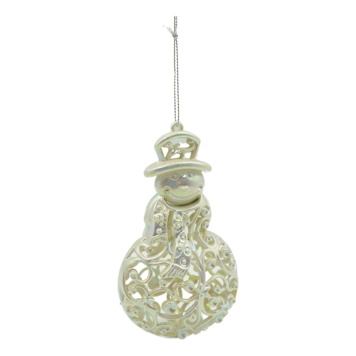 Ornament brad de Craciun, Perlat, in forma de Om de zapada, 8 cm x 13 cm, Plastic, Flippy [1]