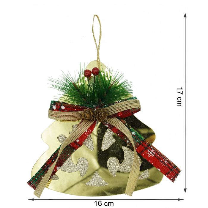 Ornament brad, Flippy, Brad, Auriu, Lucios, 16*17CM, Acril, Interior/ Exterior [6]