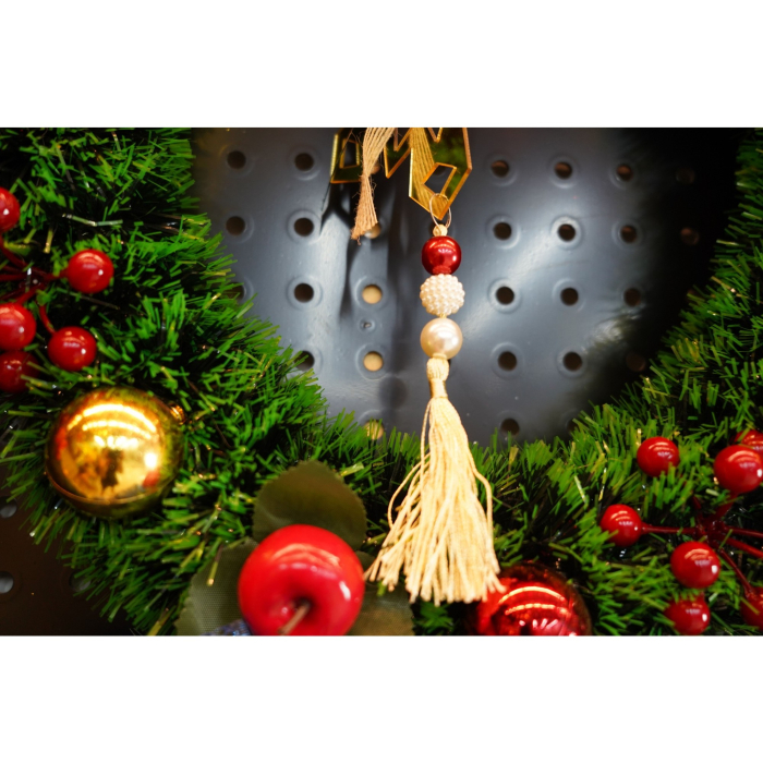 Ornament brad, Flippy, Fulg de nea, Auriu, Lucios, 16*30CM, Acril, Interior/ Exterior [4]