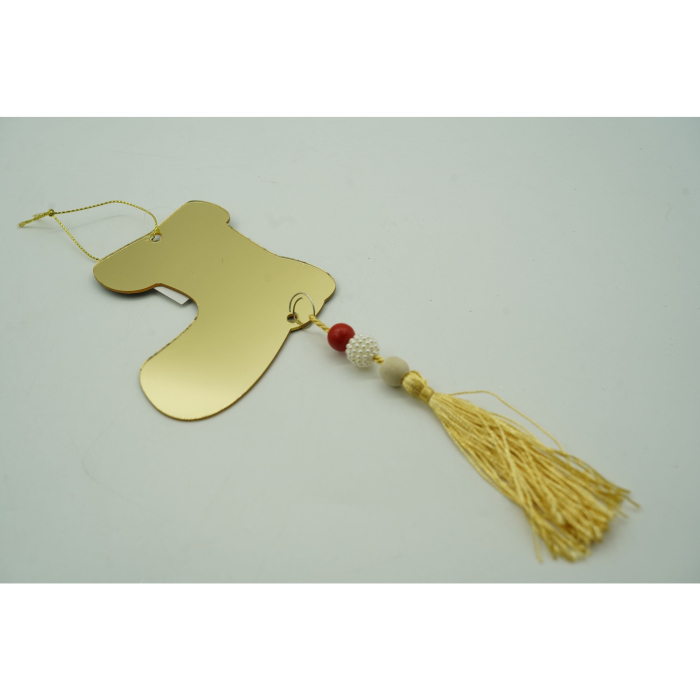 Ornament brad, Flippy, Gheata, Auriu, Lucios, 10*25CM, Acril, Interior/ Exterior [4]