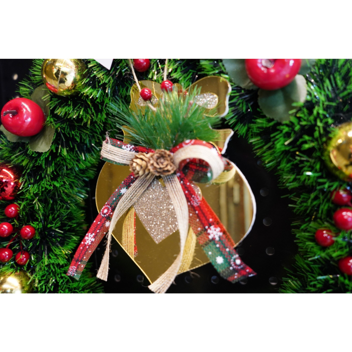 Ornament brad, Flippy, Inima, Auriu, Lucios, 15*16CM, Acril, Interior/ Exterior [2]