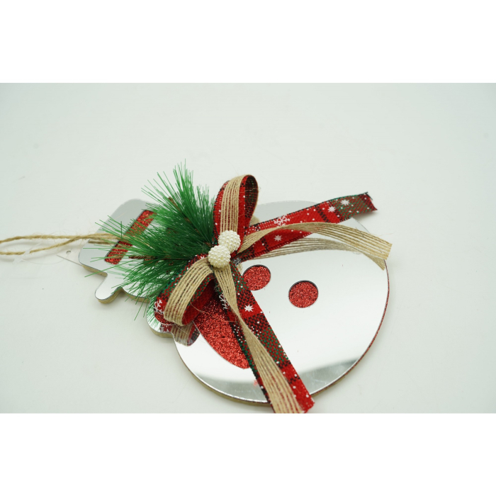 Ornament brad, Flippy, Om de zapada, Argintiu, Lucios, 14*17CM, Acril, Interior/ Exterior [2]