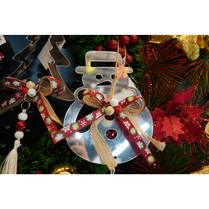 Ornament brad, Flippy, Om de zapada, Argintiu, Lucios, 14*26CM, Acril, Interior/ Exterior [2]