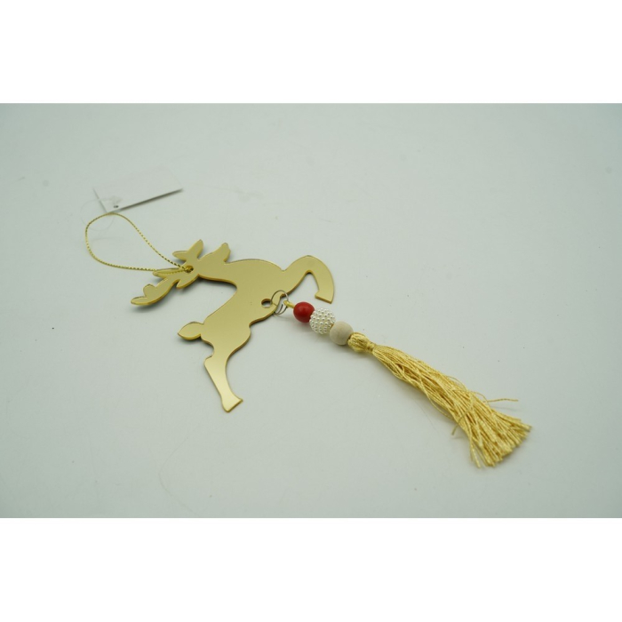 Ornament brad, Flippy, Ren, Auriu, Lucios, 10*25CM, Acril, Interior/ Exterior [10]