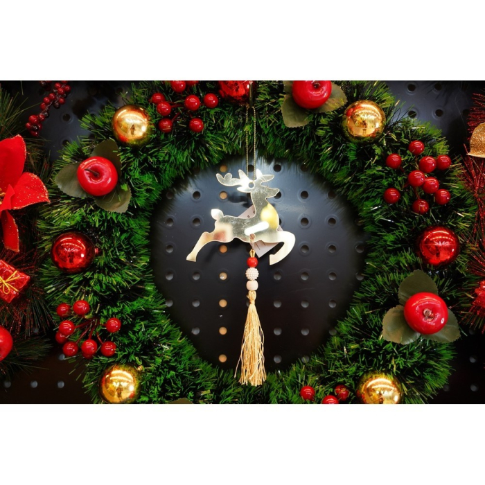 Ornament brad, Flippy, Ren, Auriu, Lucios, 10*25CM, Acril, Interior/ Exterior [7]