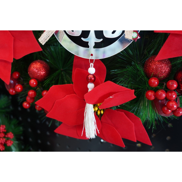 Ornament brad, Flippy, Rotund, Argintiu, Lucios, 14*26CM, Acril, Interior/ Exterior [4]