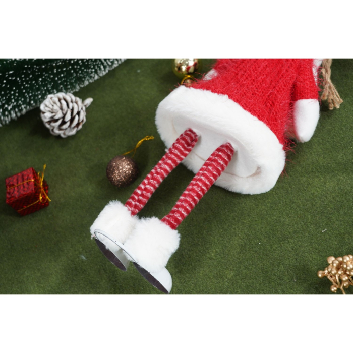 Ornament de Craciun papusa, Flippy, rosu/alb, textil, 52 cm [10]