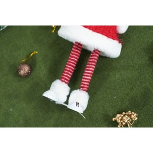 Ornament de Craciun papusa, Flippy, rosu/alb, textil, 52 cm [7]