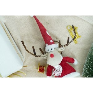 Ornament de Craciun ren, Flippy, rosu/alb, textil, 70 cm [7]