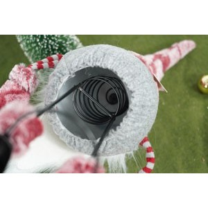 Ornament de Craciun spiridus, Flippy, roz/alb, textil, 55 cm [7]