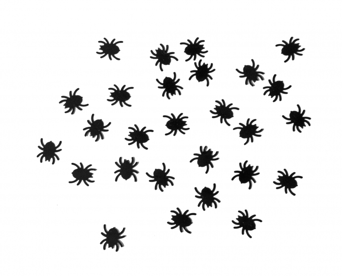Paianjeni de confetti, negri, 1,2 x 1,2 cm, 15g [2]