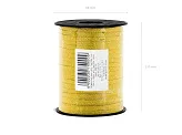 Panglică de plastic, aurie, 5mm/225m [2]