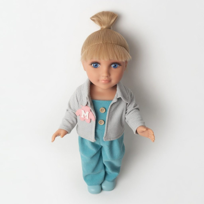Papusa Bianca Casual 46 cm Cu Tinuta Sport Si Accesorii, Papusa Fashion Cu Haine Moderne Si Design Realist, Jucarie Interactiva Pentru Fetite Cu Stil Urban, Papusa De Colectie Pentru Copii 3+ Ani, Alb [3]