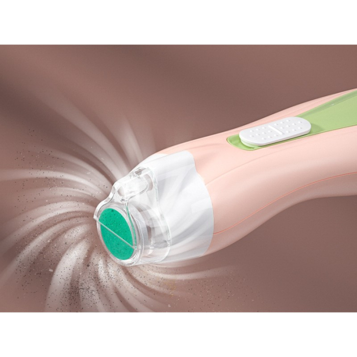 Pila Electrica, Flippy, pentru Copii si Bebelusi, din ABS, 6 Accesorii, cu Lumina LED, 9.5 x 6 x 17 cm, Verde/Roz [5]