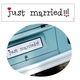Placa decorativa PartyDeco JUST MARRIED, 50x11,5cm [2]