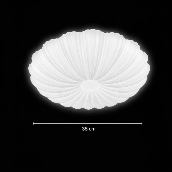 Plafoniera LED Margareta 35 cm, 31W, 3000K / 4000K / 6000K, Alb, Metal si Acril [3]