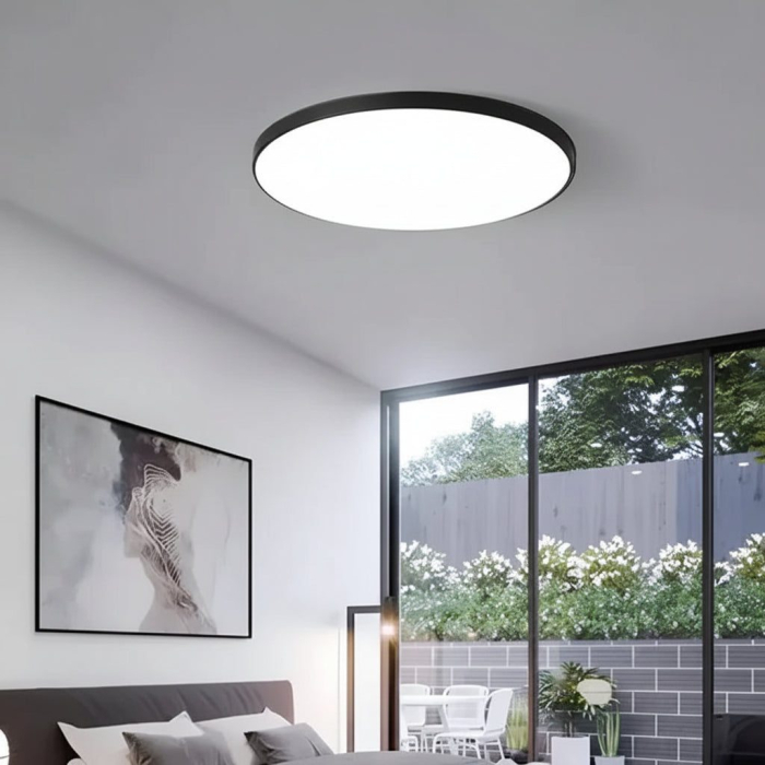 Plafoniera LED SOLIS 27cm 20W Lumina Rece, Negru [4]