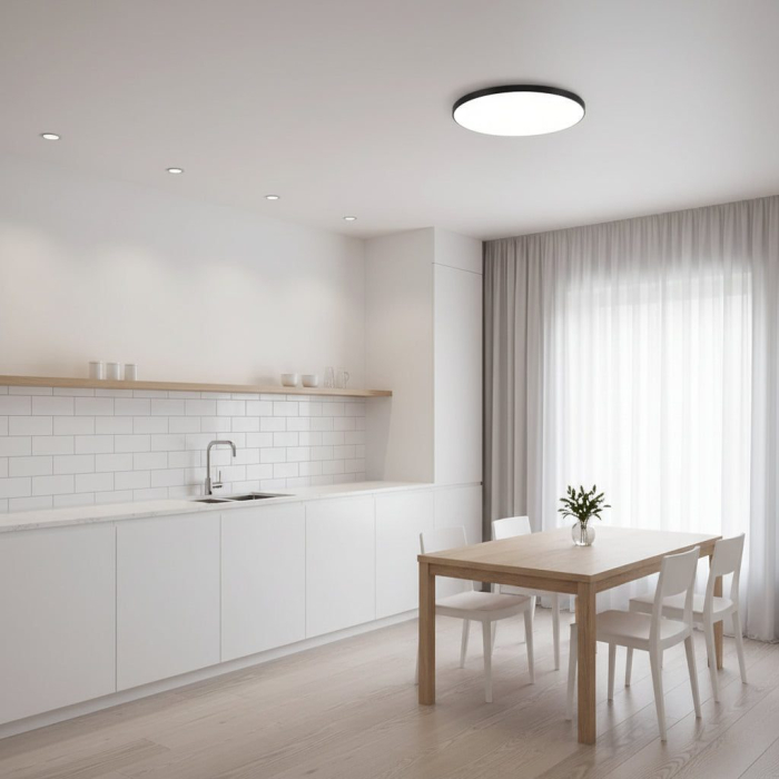 Plafoniera LED SOLIS 37cm 32W Lumina Rece Negru [3]
