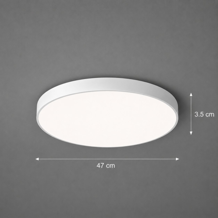 Plafoniera LED SOLIS 47cm 69W Lumina Rece Alb [12]
