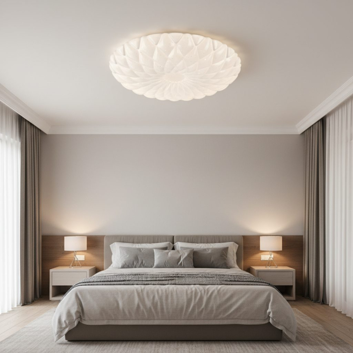 Plafoniera PL154 LED 35 cm, 31W, 3000K / 4000K / 6000K, Alb, Metal si Acril [7]