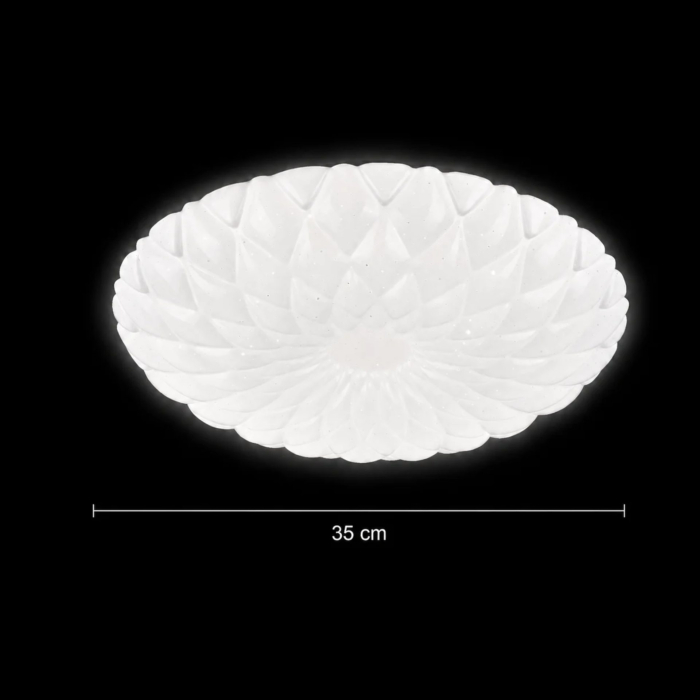 Plafoniera PL154 LED 35 cm, 31W, 3000K / 4000K / 6000K, Alb, Metal si Acril [3]