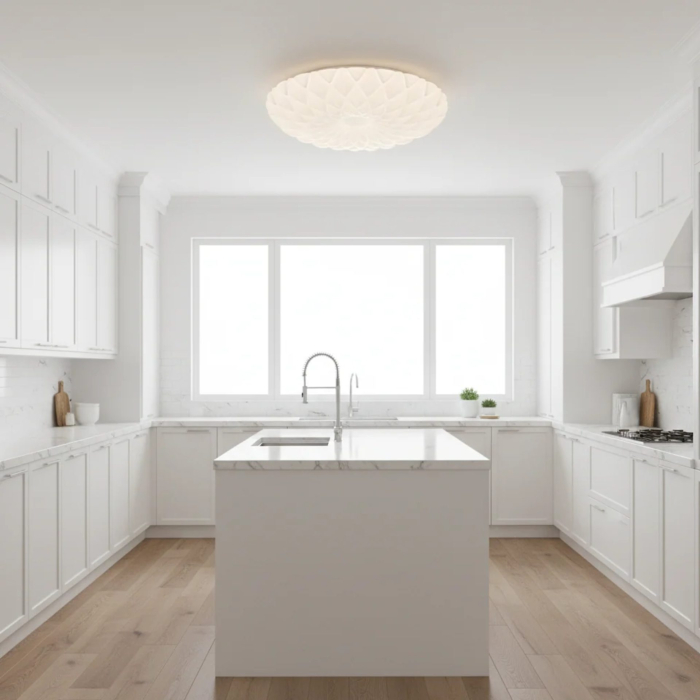 Plafoniera PL154 LED 35 cm, 31W, 3000K / 4000K / 6000K, Alb, Metal si Acril [2]