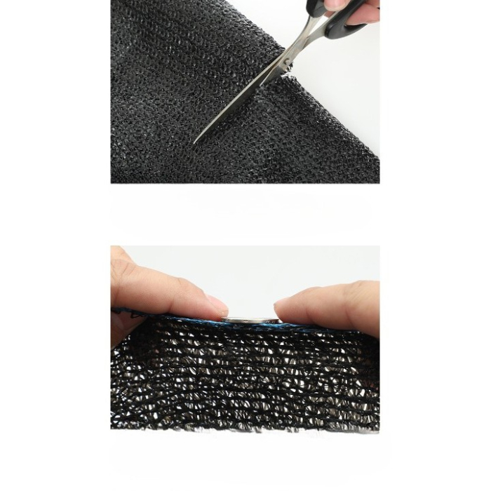 Plasa de umbrire neagra, latime 2 m, lungime 50 m, Flippy, protectie UV, Grad de umbrire 50-55% [6]