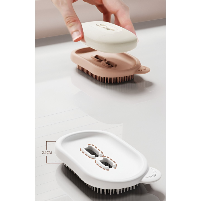 Sapuniera de Calatorie , Suport pentru Sapun cu Scurgere a Apei, Recipient cu Capac Depozitare, Savoniera pentru Baie, 12.6x6.1x8.4cm, Roz [4]