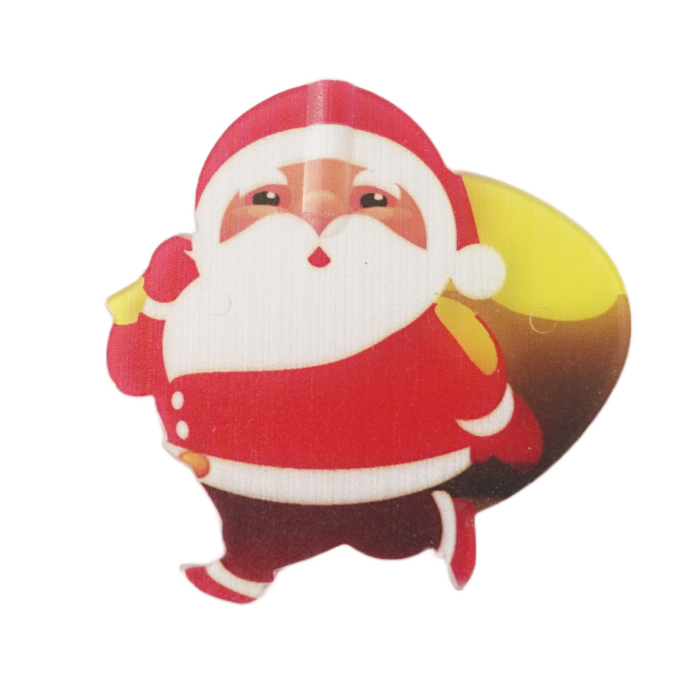 Set 10 Ornamente pentru Instalatie, Flippy, Atasare la Instalatia de Craciun, Design Festiv, Protectie Becuri Instalatie, Rezistente la Zapada, Interior/ Exterior, Model Mos Craciun cu Sac [1]