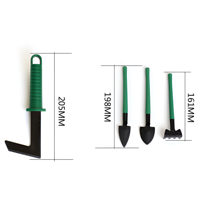 Set 12 Unelte de Gradina, Flippy, pentru Plantare Prelucrare Sol si Ingrijire Plante, Material PVC si Cardboard, Cutie Inclusa, 37x28 cm, Verde [5]