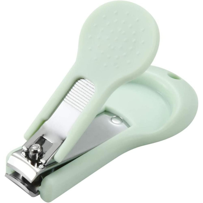 Set 4 Piese Ingrijire Unghii Bebelusi, Flippy, din ABS+Otel Inoxidabil, Cutie de Depozitare Tip Bufnita, de la 0 Luni, 11.5 x 5 x 11.5 cm, Verde [3]
